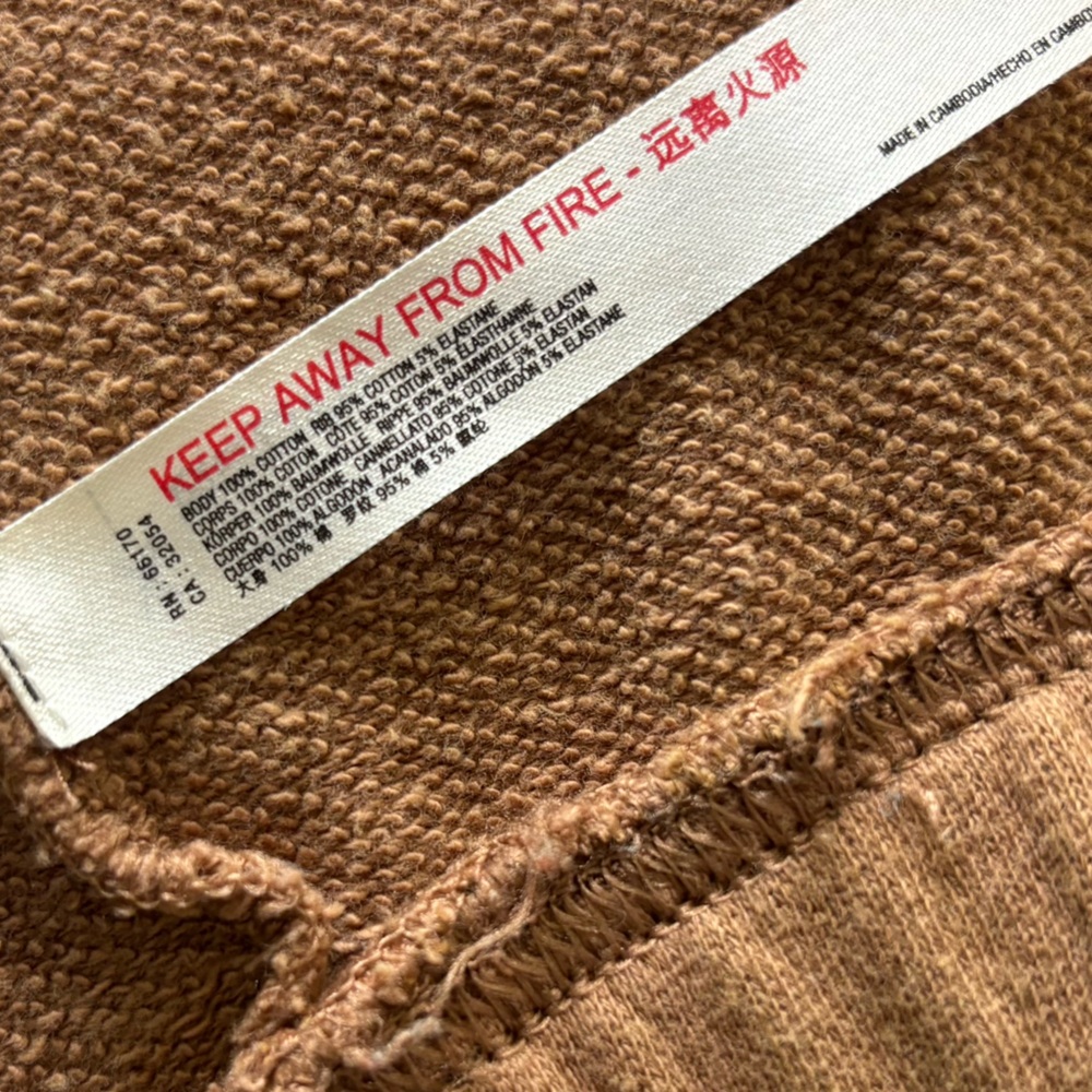 Free People FP Movement June Bug Sweatshirt Brown Size Small - Picture 5 of 7